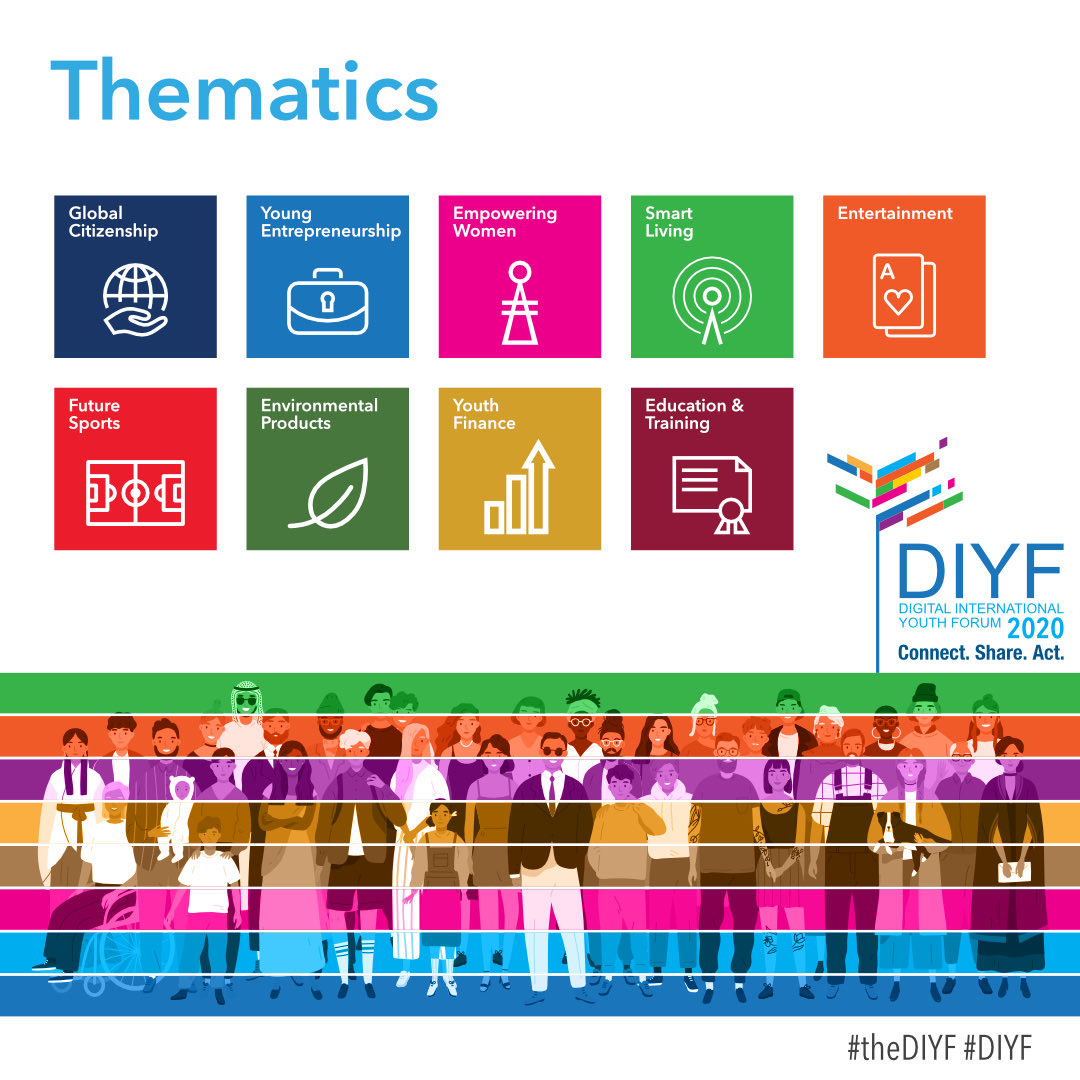 al_maimani_a's tweet image. سيقوم المنتدى ببناء محتوى من قادة الشباب والمساهمين من جميع أنحاء العالم في مجالات المواطنة العالمية، وريادة الشباب، وتمكين المرأة، والحياة الذكية، والترفيه والألعاب، والرياضة المستقبلية، والمنتجات البيئية، ومالية الشباب، والتعليم والتدريب.

#thediyf #diyf