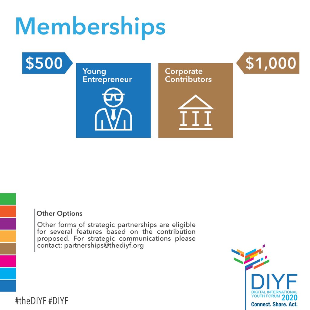 al_maimani_a's tweet image. أيضاً هناك نوعان من عضويات المساهمين وهما رواد الأعمال الناشئين والمساهمون من الشركات. أشكال أخرى من الشراكات الاستراتيجية مؤهلة للحصول على العديد من الميزات على أساس المساهمة المقترحة. للتواصل لاقتراح تعاون استراتيجي، يرجى التواصل بـ: partners@thediyf.org

#diyf #thediyf