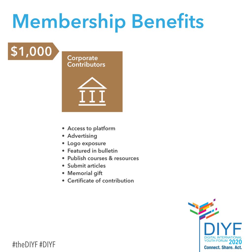 al_maimani_a's tweet image. أيضاً هناك نوعان من عضويات المساهمين وهما رواد الأعمال الناشئين والمساهمون من الشركات. أشكال أخرى من الشراكات الاستراتيجية مؤهلة للحصول على العديد من الميزات على أساس المساهمة المقترحة. للتواصل لاقتراح تعاون استراتيجي، يرجى التواصل بـ: partners@thediyf.org

#diyf #thediyf