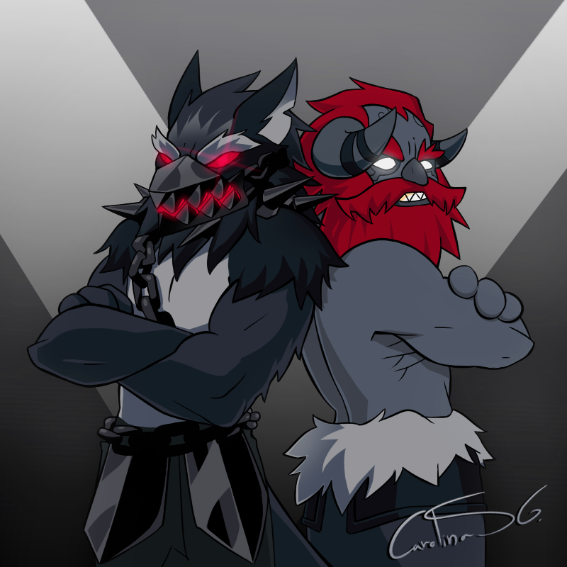 Carol_juskit's tweet photo. @Brawlhalla #BrawlhallaArt #Mordex #Ulgrim #brawlhalla #Fanart #cartoon
Fenrir Mordex and Jorgun Ulgrim
Commissioned Fanart i made for @xenorakk
Jorgun and Fenrir look like good fight partners and the black skin colour make them look very badass!๐๐ถ๏ธ https://t.co/wMpxiRGgKr