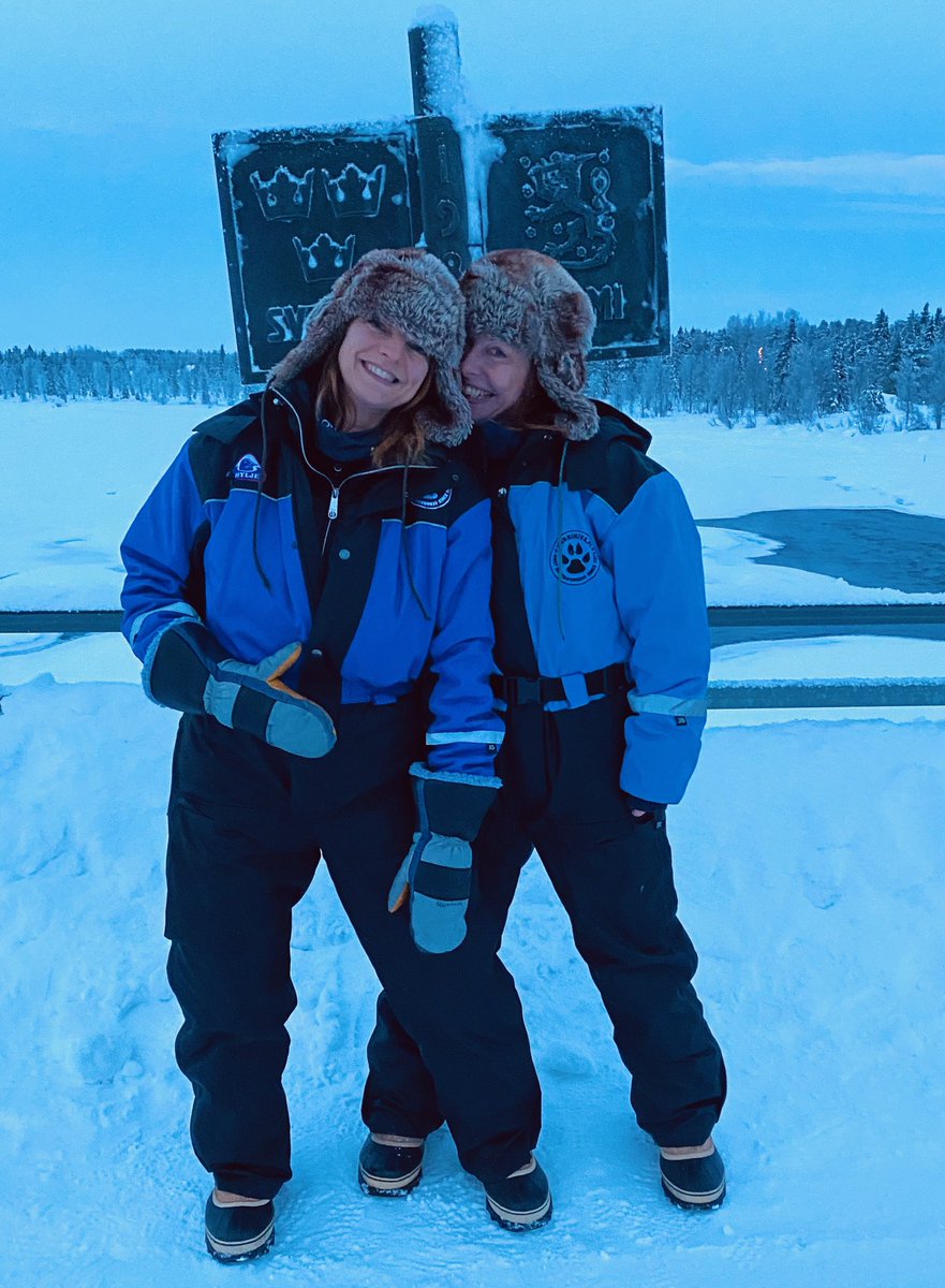 KayBurley's tweet photo. Are we in Finland or are we in Sweden? Well we’re certainly in Lapland. Watch out for #kaymademedoit coming soon @TelegraphTravel
@Artisantravelco @HarrinivaHS #adventurer #huskysafari https://t.co/WIvPu2a1CB