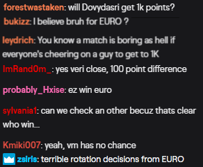 eurosquad1's tweet photo. Proud of the Euro Squad 
@officialkrunker
 team who played in today's EU weekly tournament. It was our return to comp krunker and I must say it was great fun to watch on stream. 
Here are a few moments from the EURO vs VM twitch chat. https://t.co/HBLx9AWEi6