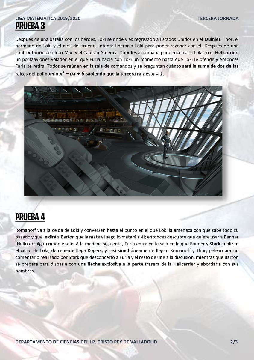 jmgmate's tweet photo. ¿Te gustaría que Nick Furia te enseñara a #factorizar un polinomio?¿Sabrá Iron Man dividir usando la regla de #Ruffini? ¿Conoce Loki el #teoremadelfactor? Si estás en #3ESO esta es tu liga. https://t.co/kTtrzOjqQQ
