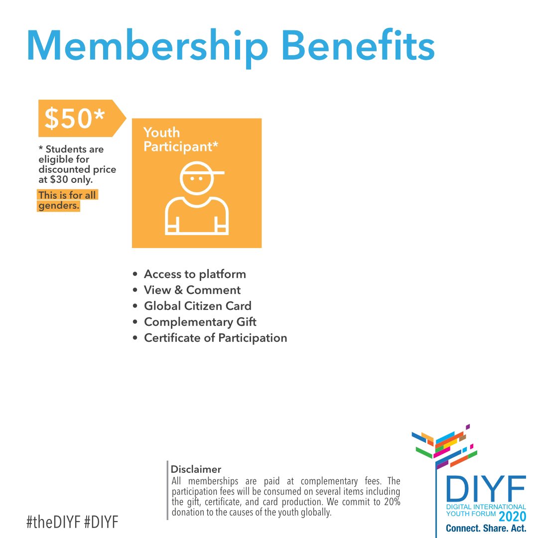 al_maimani_a's tweet image. بالنسبة للشباب، ما هي الخيارات المتاحة؟
١. مشارك شبابي
٢. ذوي الاحتياجات الخاصة
٣. المرأة الممكنة
٤. رائد العمل الناشئ 
٥. الطلاب (رسوم مخفضة)

#thediyf #diyf