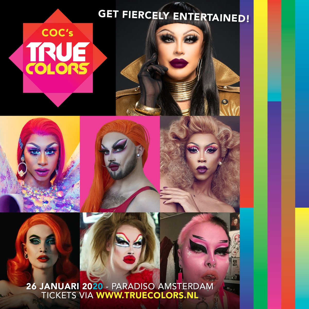 Ook dit jaar hebben we weer geweldige performers voor je klaar staan tijdens True Colors. Laat je verbazen door Envy Peru, Licka Lolly, Eli Express, The Kameleon, Abby OMG, Madame Madness en Loena Maas 💕
.
 #Artiest #Paradiso #Amsterdam #TrueColors #TrueColors2020 #Concert