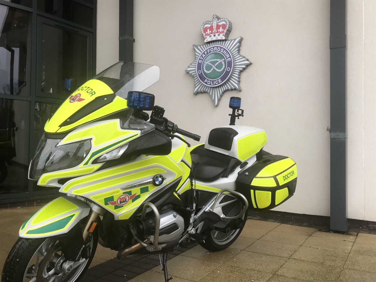 DocBikeUK's tweet photo. @StaffsPoliceCC @StaffsPolice We're extremely grateful to you @staffspolicecc, @StaffsPoliceDCC and all at @StaffsPolice for not only making this work in your county, but setting an example to the rest of the UK. Investment in injury prevention just makes so much sense on so many levels. https://t.co/FLG00dnFzW