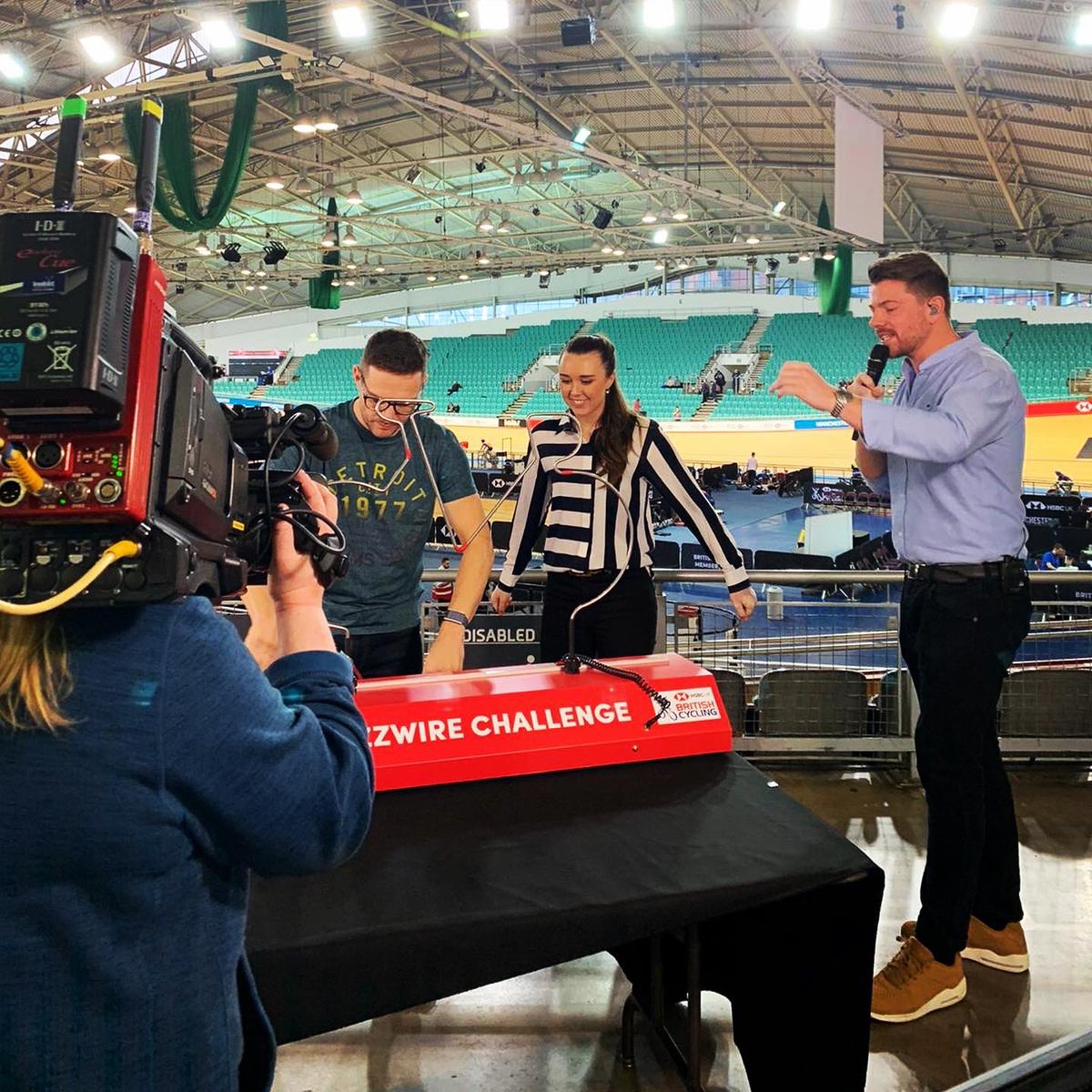 Looking forward to another evening of top class racing at the British Track National Championships in Manchester on the mic with my <a href="/BritishCycling/">British Cycling</a> commentary sidekick <a href="/Jimmy_mach10/">James McCallum</a> #TrackChamps 🇬🇧