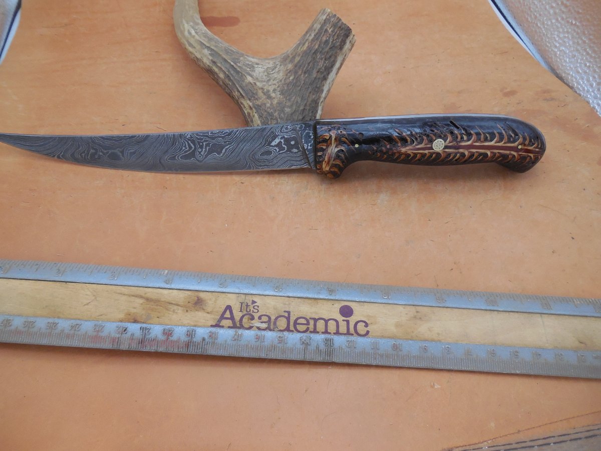 Ericsknives's tweet photo. Excited to share the latest addition to my #etsy shop: Damascus Fillet Knife with Pinecone Resin handles Mosiaic pin https://t.co/4MHridaVyn  #fishing #boneing #filletknife #knife #fish #camping #outdoors #chefknife https://t.co/AnwR9S1ovQ