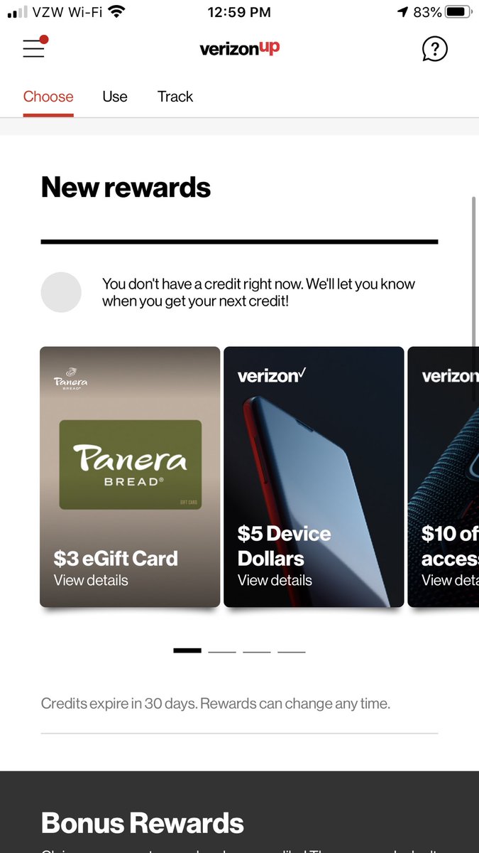 LauraAVWalker's tweet photo. @verizon @VerizonSupport Device and plan prices go up but your rewards go down? It used to be $10 device credit. Now it’s only $5. Sad. https://t.co/eRpFa848OZ