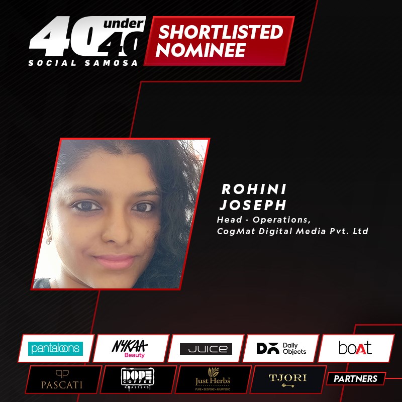 CogMat's tweet photo. Rooting for our CogMates - Rohini, Deepanjan and Lokesh who have made it to the @Social_Samosa 40 under 40 nominee shortlist!🥳#SS40Under40 https://t.co/ZhdR3i6AOz