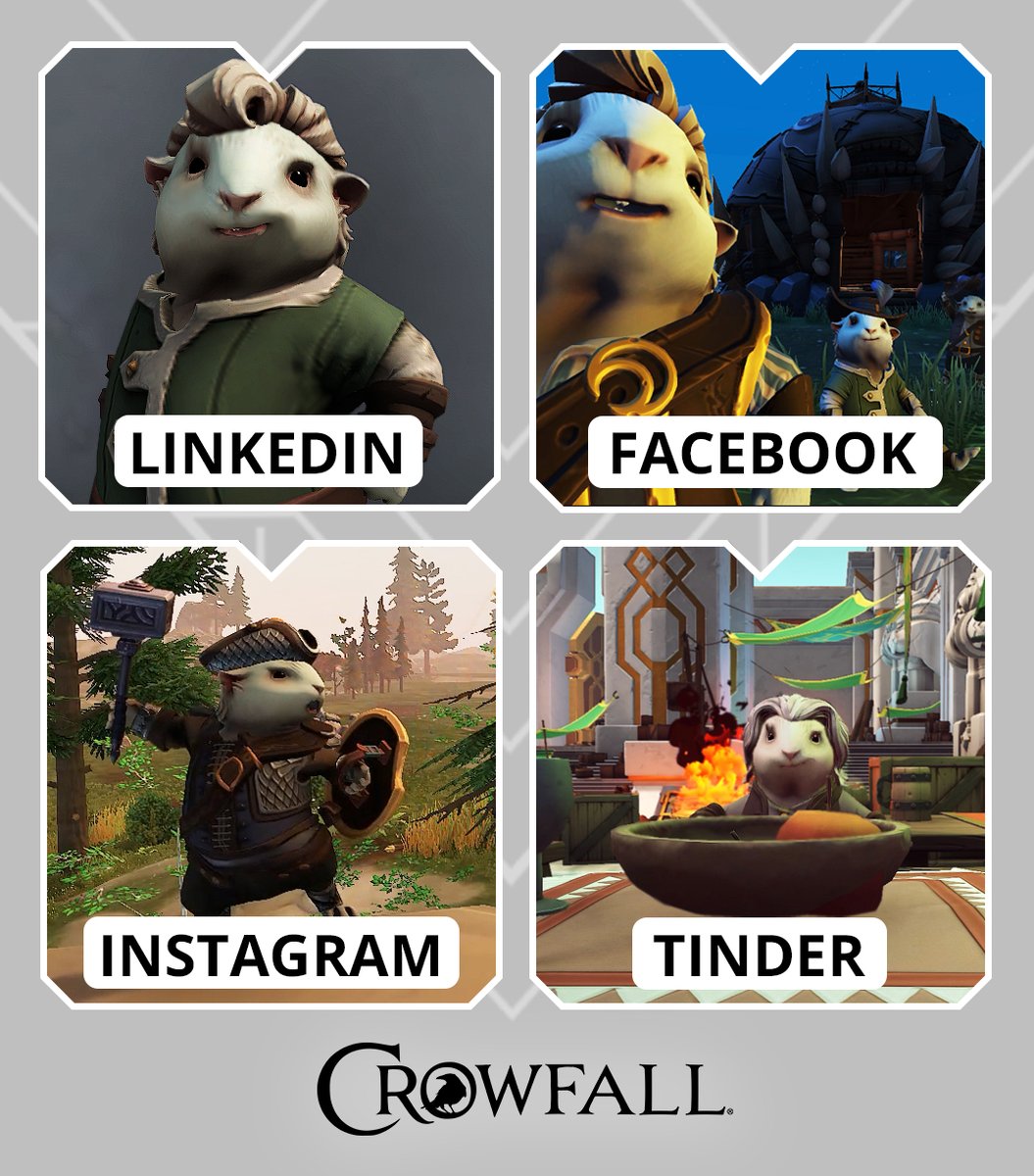 Crowfall On Twitter Showing Off The Handsome Versatility Of Our Guinecean Dollypartonchallenge Crowfallgame