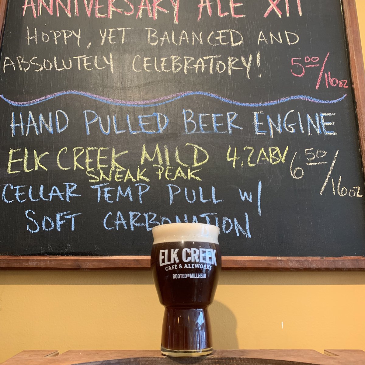 elkcreekcafe's tweet photo. Sneak Peak…introducing
Millheim Mild Ale
Today on hand engine.
#OnlyinMillheim #mildale #elkcreekmild #craftbeer #ale #englishale #handengine #elkcreekcafealeworks #elkcreekcafe #RootedinMillheim https://t.co/DZwAKLep5O