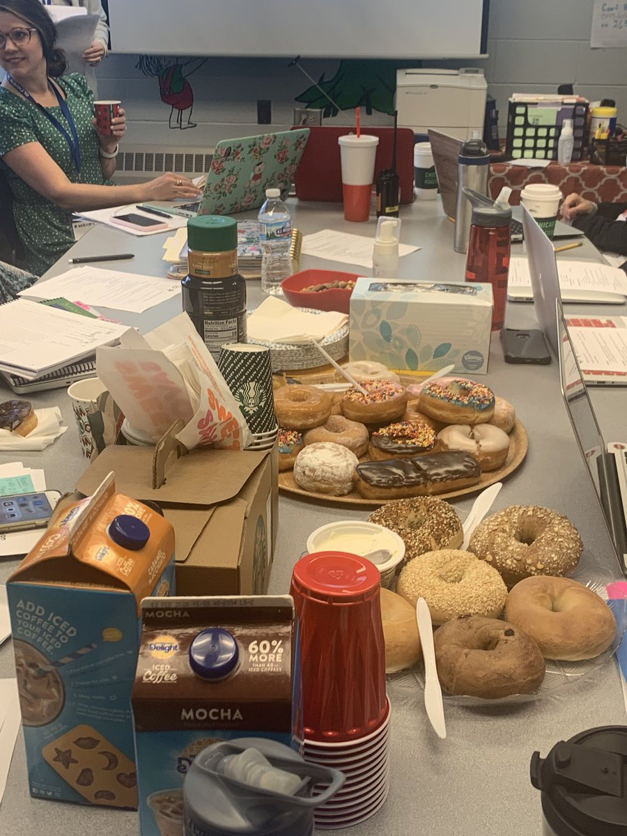 Digging into data and lots of snacks, compliments of my brilliant team! 
#HenkingRocks #d34 @diazglenview34