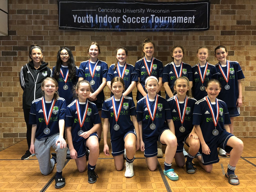CUWFutsal's tweet photo. Congratulations! U13 Girls - Finalist. 🥈 @LUFCWisconsin https://t.co/BVMPZszA07