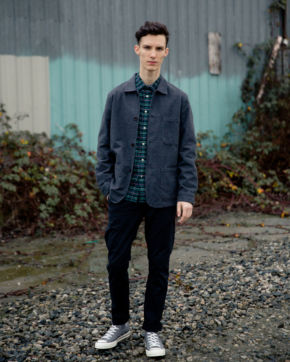 The Portuguese Flannel Pinheiro Chore Jacket in Grey is 20% off as part of the Winter Sale on now in stores &amp; online | stilllifeboutique.com