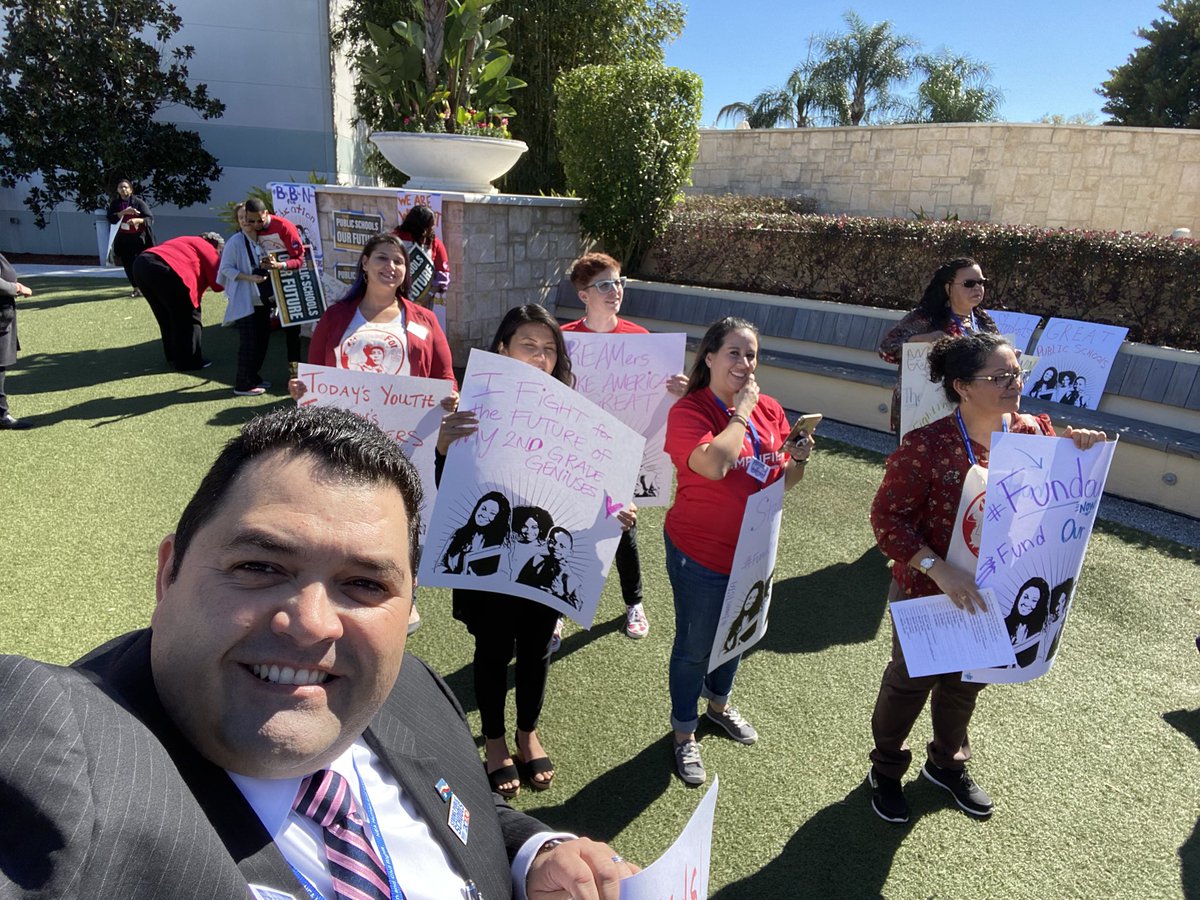 NoelCandelaria's tweet photo. Day 2 at NEA #MWLT!
#TeamTSTA joins @FloridaEA in their fight to invest in Florida public schools.
#FundOurFutureFL #EdJustice https://t.co/DSQaOFJHsa
