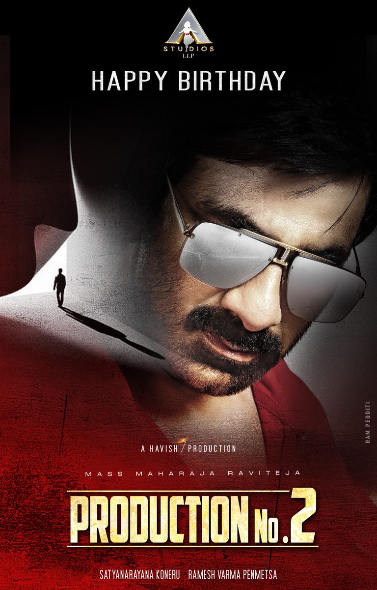 MylaPraveen1's tweet photo. Happy Birthday To our Mass Maharaj @RaviTeja_offl 

 #RT67 #ProductionNo2 Muhurtham in Feb and Regular Shooting from March
A Film by #RameshVarma

#HBDRaviteja #HBDmassmaharaj
#DiscoRaja #DiscoRajahit https://t.co/95Lc63D3gc