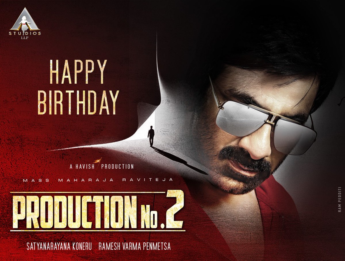 MylaPraveen1's tweet photo. Happy Birthday To our Mass Maharaj @RaviTeja_offl 

 #RT67 #ProductionNo2 Muhurtham in Feb and Regular Shooting from March
A Film by #RameshVarma

#HBDRaviteja #HBDmassmaharaj
#DiscoRaja #DiscoRajahit https://t.co/95Lc63D3gc