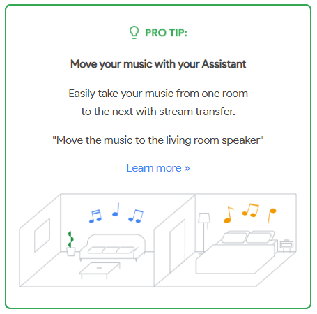 BeardedTechDude's tweet photo. You're now finally able to move a music stream between rooms! I've been using this for the last few weeks and love it. I usually go with "Let's move this to ROOM_NAME". Try it out!

#google #GoogleAssistant #heygoogle #techtip #beardedtechguy https://t.co/qiHeGbju8u