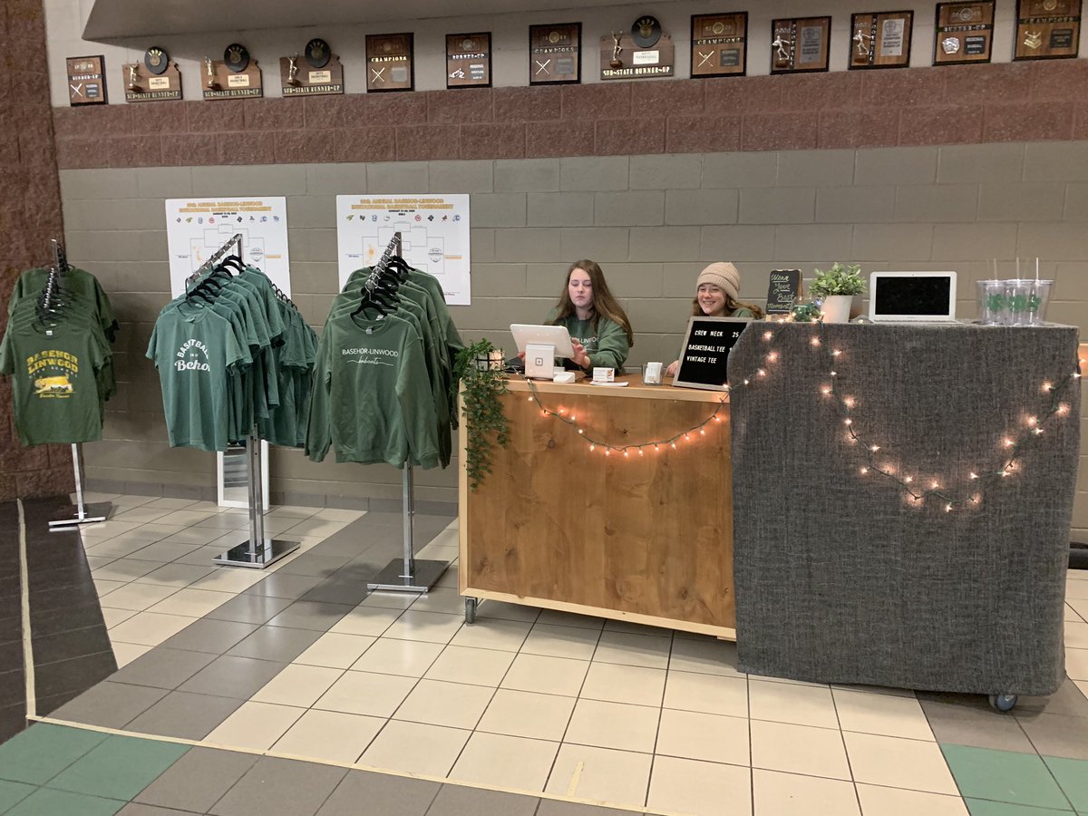 Opening night Wednesday was amazing!! Thank you to everyone who helped support our business! Tonight we will be open in the sports foyer at 4:30 for both the girls and boys basketball games. See you then! 💚💛💚