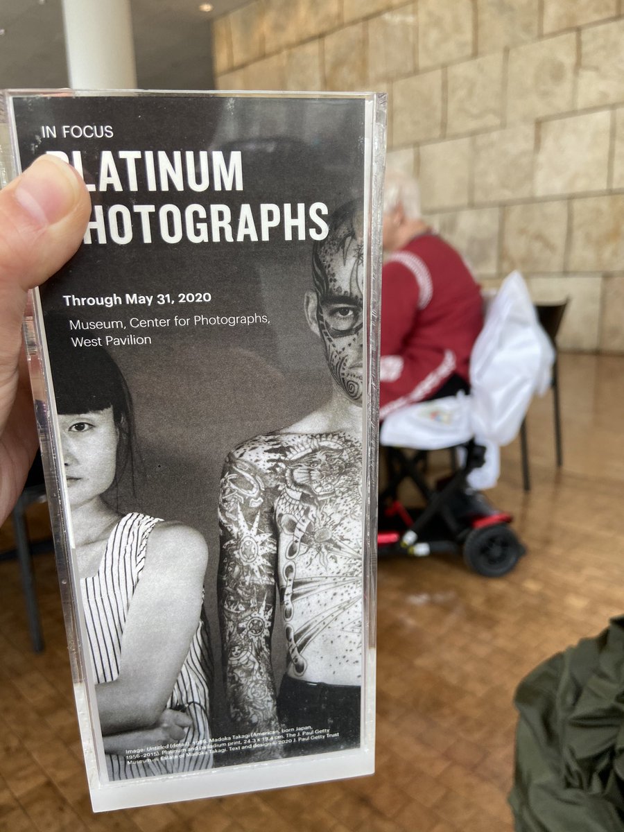 elctwit's tweet photo. The “shirtless man covered with elaborate tattoos” is Michael Wilson, Coney Island’s Illustrated Man. Not sure if it was the intention of the artist or the curator to have him to be anonymous.
@GettyMuseum #michaelwilson #illustratedman #coneyislandsideshow https://t.co/0HFZ6oSrPW