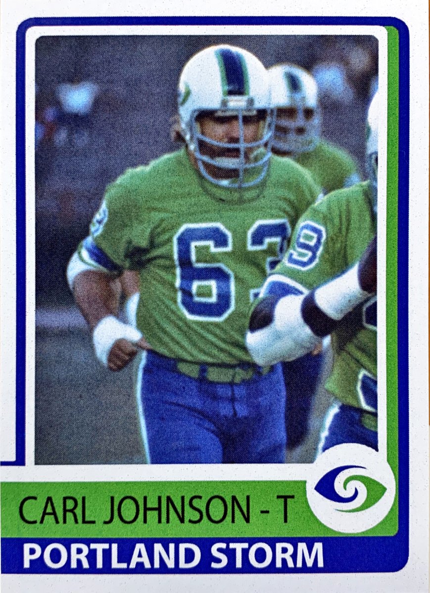 DeadCards's tweet photo. Dropping in on the #WorldFootballLeague this weekendโฆ
Johnson played from 1972-4 with #NFL #NewOrleansSaints & #WFL #PortlandStorm.
Carl Johnson #PortlandStorm - 1974 #WFL #341 (2018 Series 5)
https://t.co/4VoHq3BuHS #WFLCards https://t.co/fOgvItCzZ9