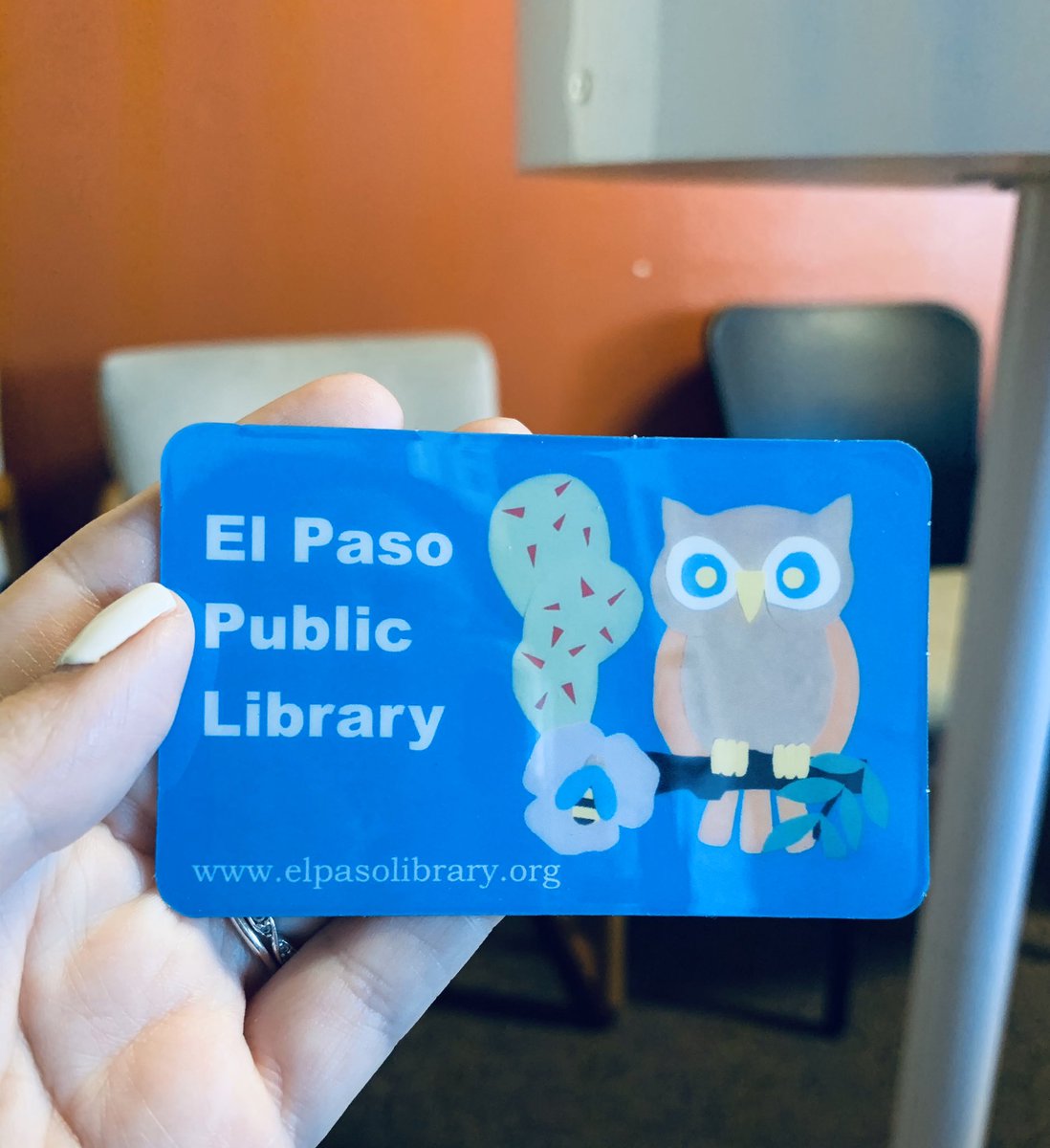AHash_WDSMS's tweet photo. Renewing my library card @elpasolibraryβs Esperanza Acosta Moreno branch on this beautiful Saturday! #readmorein2020 #SISDlibraries #CavsRead https://t.co/O95yyZ4eMj