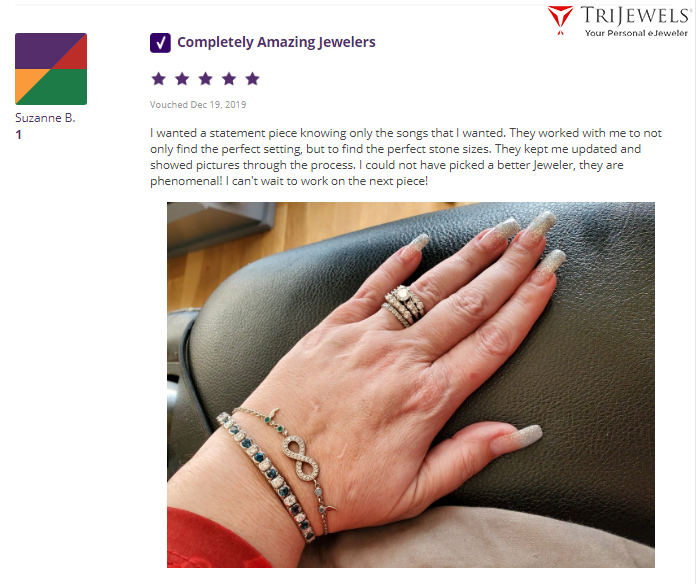 TriJewels's tweet photo. 5-Star Jewelry Review #happycustomer
We love the positive feedback we receive from so many of our happy customers!
60% OFF Retail +12% OFF SitewideCoupon Code: Valentines12
https://t.co/ar7YexRFBi
#trijewels #ido #engagementrings #diamonds #diamondrings #shine #rings #hoops https://t.co/HnGBOwgsTU