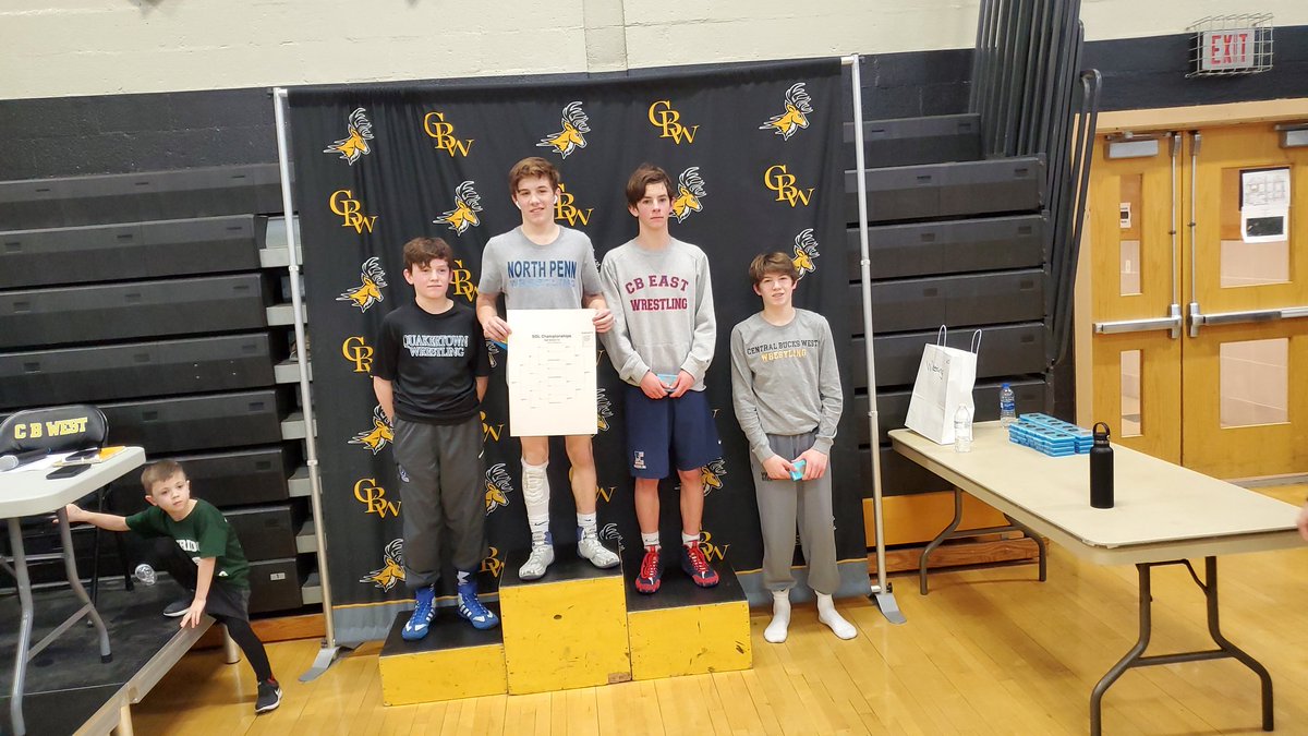QTownWrestling's tweet photo. Congratulations Justin Adamson 113 lbs. 3rd Place at SOL Continental League Championship Tournament! @QCHSAthletics @BillHarner @OfficialQCHS @QCSDnews https://t.co/4PCNdg7Gb7