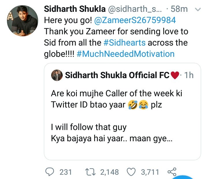 iGoldenFlower's tweet photo. #fukla ke FC ko bhi caller ka ID pata nahi tha

But the person who is handling his official account knows that

Wow 👏👏👏👏
Bloody PRs 🤬

#SanaSabseBestHai @mnysha #ColorsKaDamaadSid #BB13 #WeekendKaVaarWithSalman @ColorsTV #biggboss13 #ShehnaazGill https://t.co/5ygu0AmVeF
