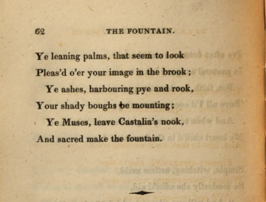 JohnClareSoc's tweet photo. Today's #PoemsDescriptive2020 is the moony, dreamy poem 'The Fountain'. Clare wrote of this poem that "the one on the Fountain was written one sunday evening while sitting bye a brook on Casterton cowpasture with patty" (his wife) https://t.co/If57Tfuh8U