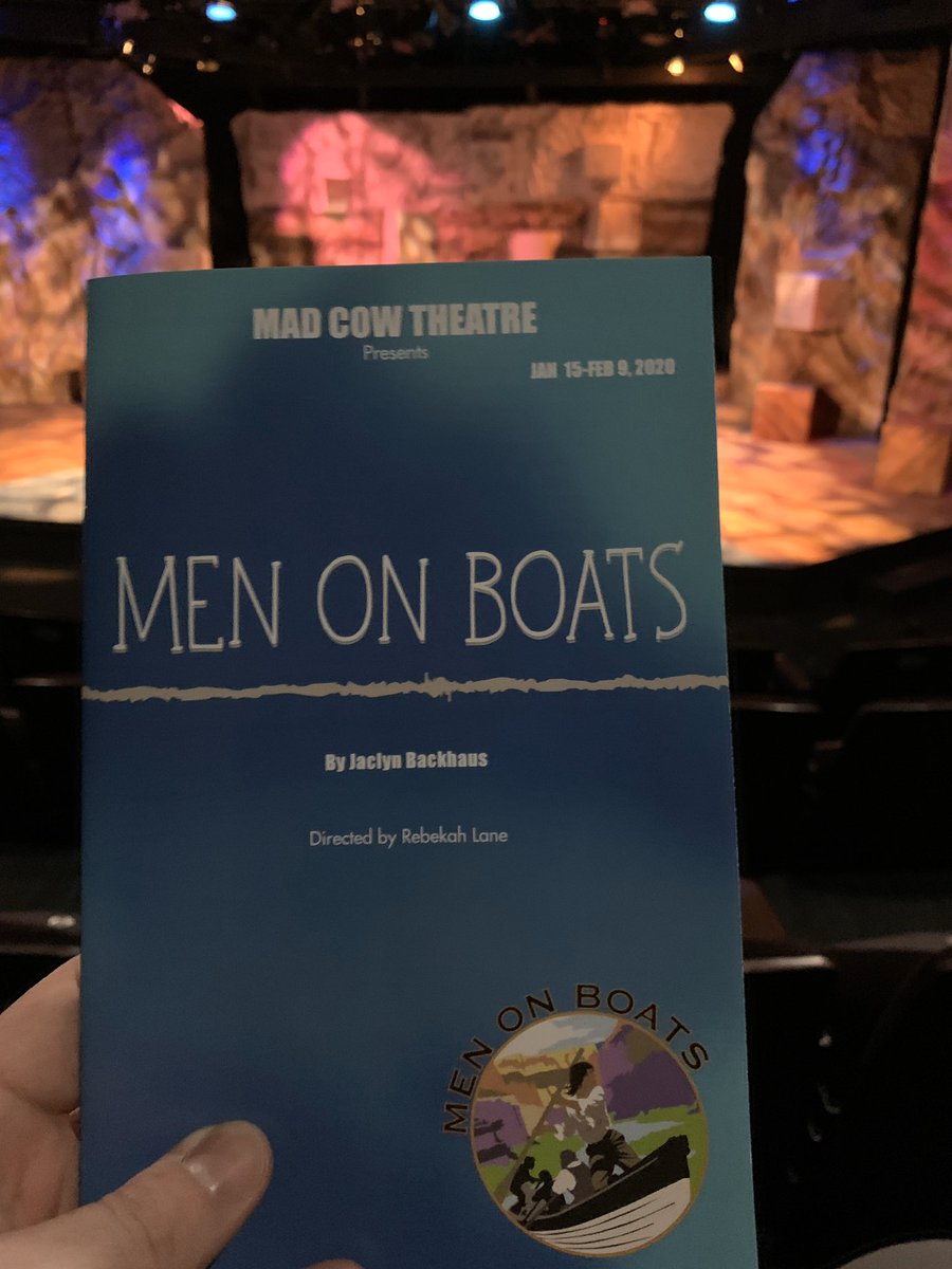 BWWMatt's tweet photo. My first theatre resolution of 2020 that I told @nothisisashley on @BroadwayRadio was that I wanted to see more local theatre. So, this is show three of five in Florida this month. Excited for #MenInBoats @MadCowTheatre! https://t.co/6JdLjeCM7Y