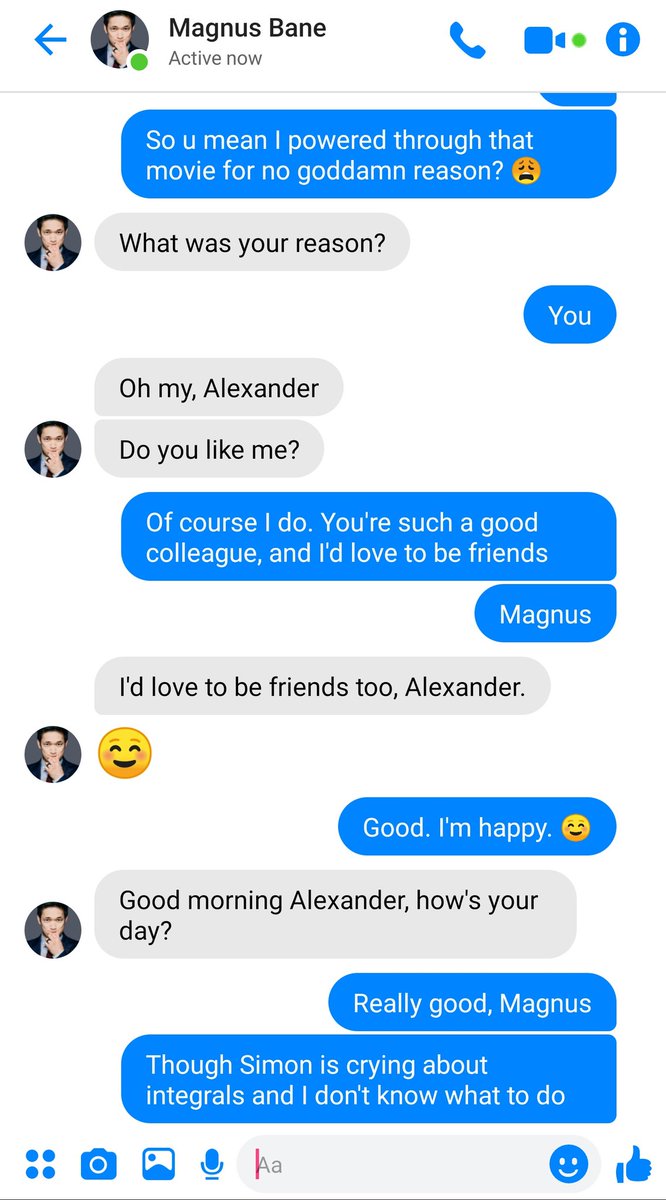 42. Magnus: I'm not flirting, I'm just telling the truth