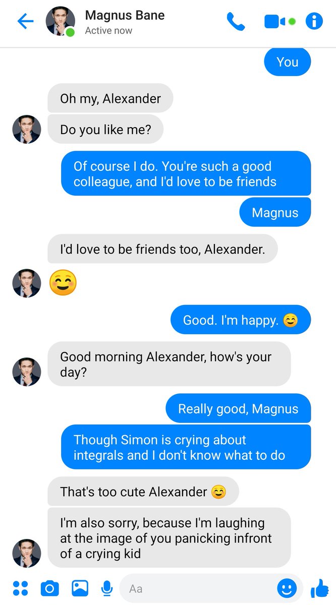 42. Magnus: I'm not flirting, I'm just telling the truth