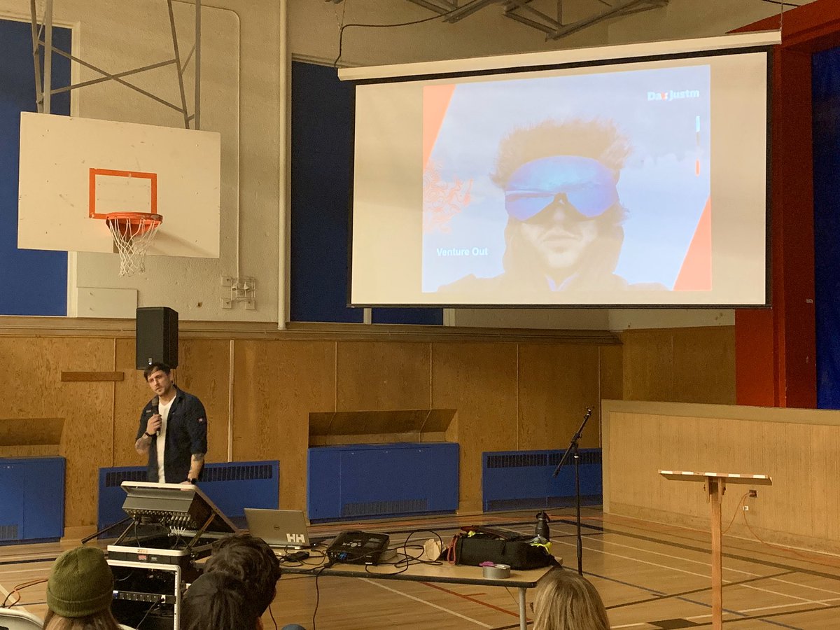 tcdixon3's tweet photo. “Anxiety, Depression, Stress,
Addiction, Self Worth, Avoidance,
Distraction, Rushing,
Nature Cures That...
Venture Out.”
Words to live by from our first keynote @daxjustin!
#SolsticeSeries #GEOEC #OutdoorEd #ABed #adventure #exploration #nature #VitaminN https://t.co/gVaHu2LDen