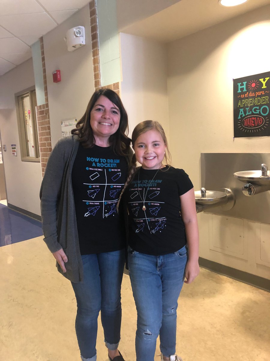 When you are twinning with your principal. How to Draw A Rocket!  #schoolspirit #RocketsFlyHigh #ADayInSchool
