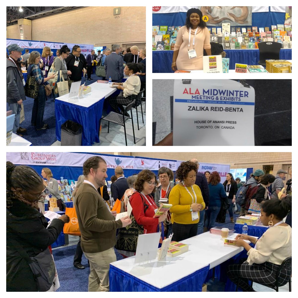 Literati167's tweet image. Day 2 at the @ALALibrary Midwinter conference with @HouseofAnansi ! I had such a great time meeting so many different people passionate about books! 📷 Semerah Al-Hillal #alamw2020