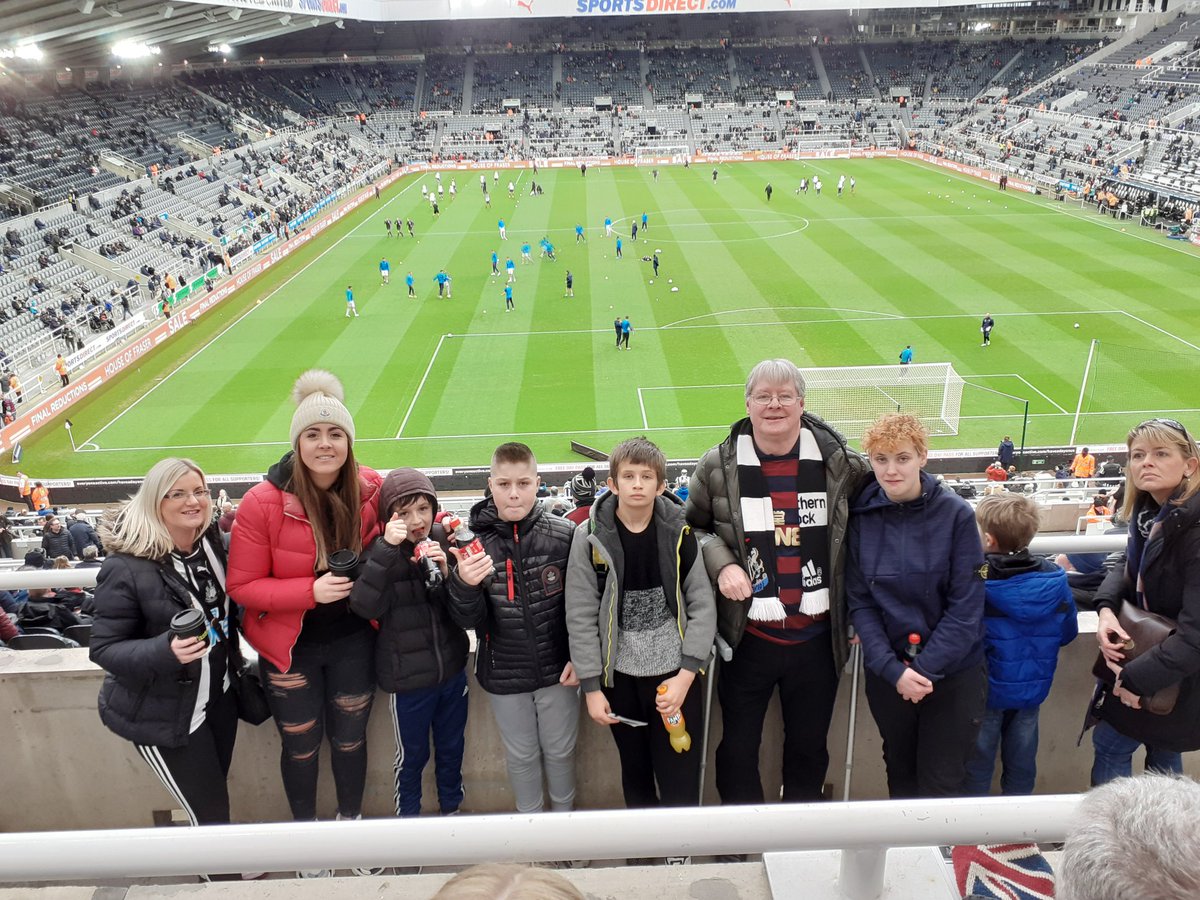 ParkViewTWGS's tweet photo. An amazing experience for our students at the @NUFC @OUFCOfficial game. Well done to the 6 students who have excelled in having 100% attendance and outstanding behaviour! I think we now have football fans... https://t.co/PjDo0FnGIU