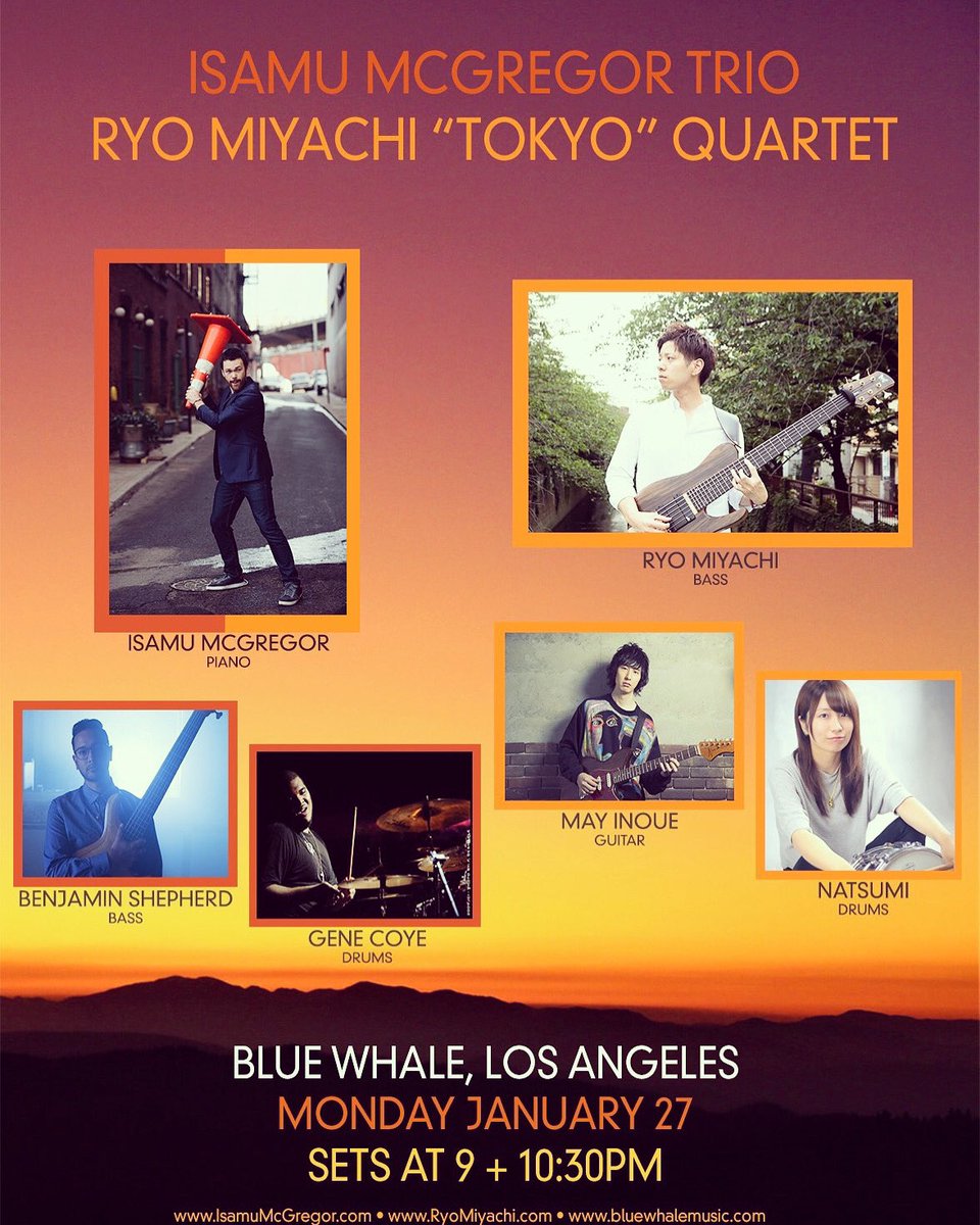 GhostNoteRecord's tweet photo. Los Angeles! This coming Monday! #ghostnoterecords Artist Isamu McGregor + Ryo Miyachi "Tokyo" Quartet Double Bill! will be joining a panel at Blue Whale Please come join the conversation!  #lajazz #jazzmusic #livejazz #jazzlive https://t.co/aDN30i8yYN