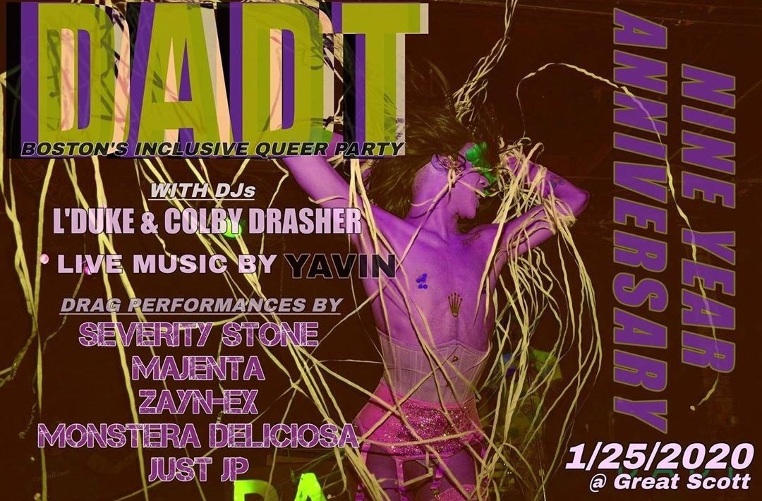 DADTboston's tweet photo. Tonight is gonna be epic!
10pm
$10
21+
9 year anniveraey shenanigans, DJ Drasher, incredible drag lineup, gender free restrooms, surprises. What more do you need!?
@GreatScottROCK
#dadtboston #queerboston #boston #lgbtq https://t.co/ufE7XN89uK