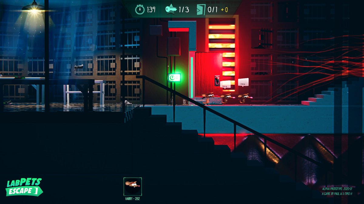 labpetsescape's tweet photo. It is the #YearoftheRat ! Perfect time to reveal our game!

LabPETS ESCAPE! 
A non-linear "Room Escape" platformer with unique twists.

You are the mastermind behind this escape mission. Guide a band of rats through mazes of deadly labs &amp; free them. 
#LabPETS #screenshotsaturday https://t.co/EqIboIBiDL