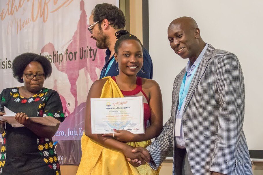 T4NAFRICA's tweet photo. Participants receive certificates after attending the nine day full training on leadership for a New Africa #T4NA 2019-2020 https://t.co/LQ9B7SuOXg