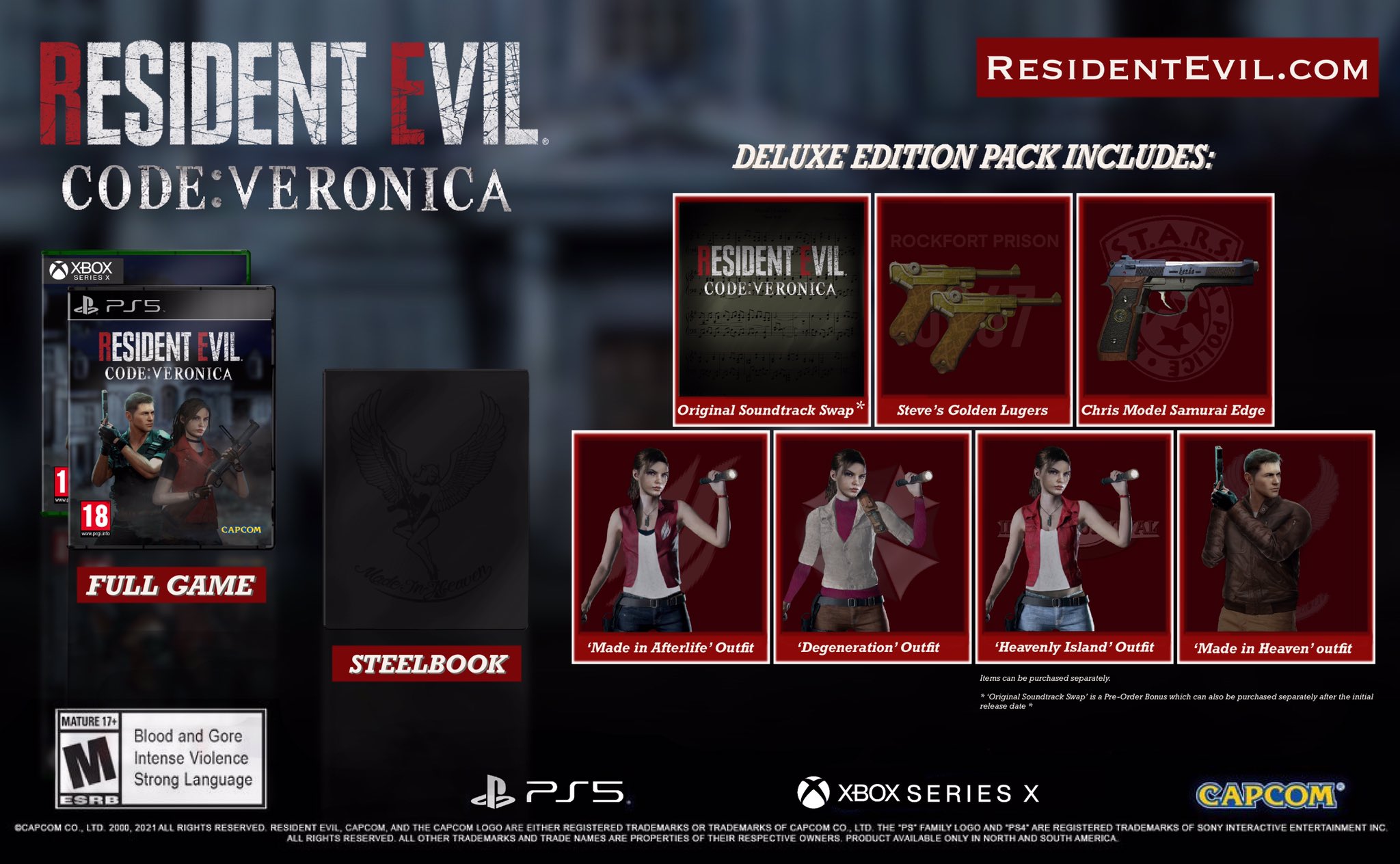 Resident Evil: Code Veronica X remake promotional materials ( made