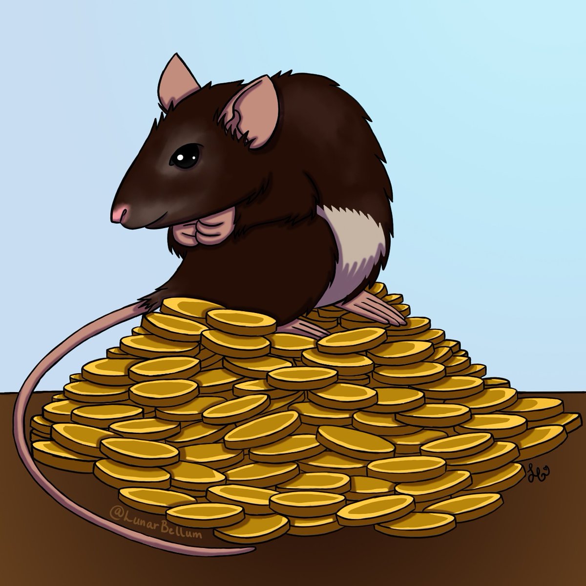 LunarBellum's tweet photo. As the year goes on, stay determined like the rat! 🐭 The Lunar New Year 🌜 will start with trials, but success will soon follow. 🙏 #lunarnewyear2020 #yearoftherat #art #yearoftherat2020 #chinesenewyear2020 https://t.co/5GndxVyx0I