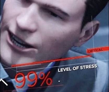 Level of stress 99%