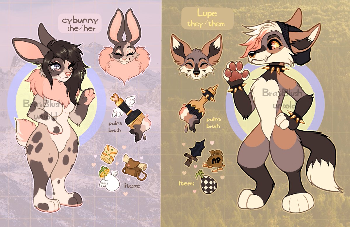 bratbIush's tweet photo. AAAA here they are! My first #Neosona adopts, a Cybunny and a Lupe. They are $150usd each, flat sale! So ridiculously happy with how these two came out.
Comment or DM me to claim.
RTs = ๐๐๐ https://t.co/try2rNcZTp