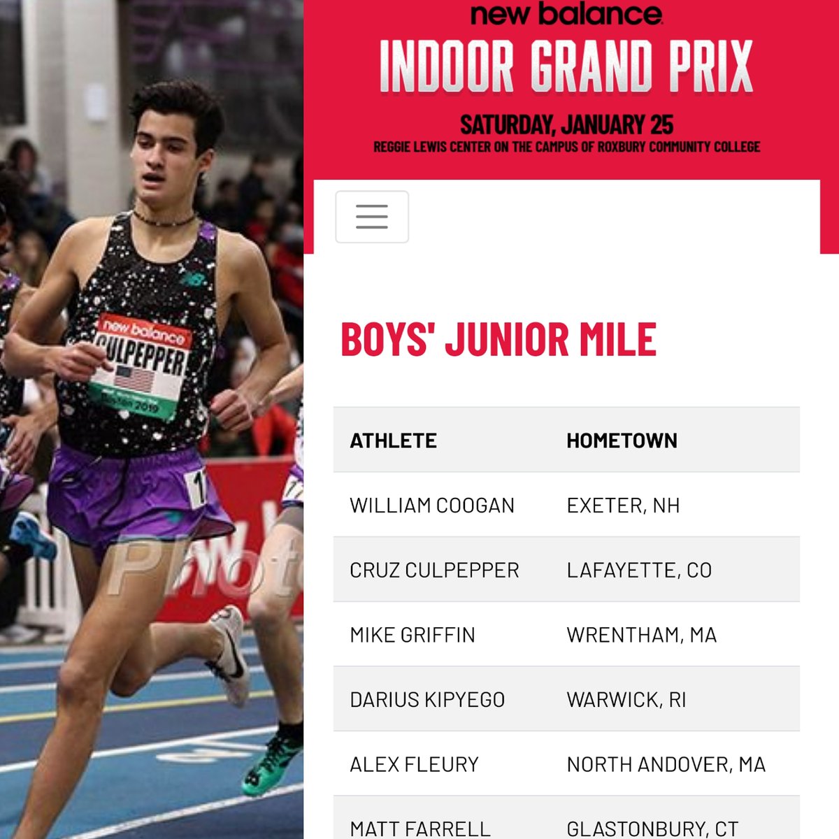 CrossNiwot's tweet image. Cruz Culpepper opening up his track season tonight in Boston @NBIndoorGP @BoCoPreps @lefthandvc @NiwotHS @niwotathletics