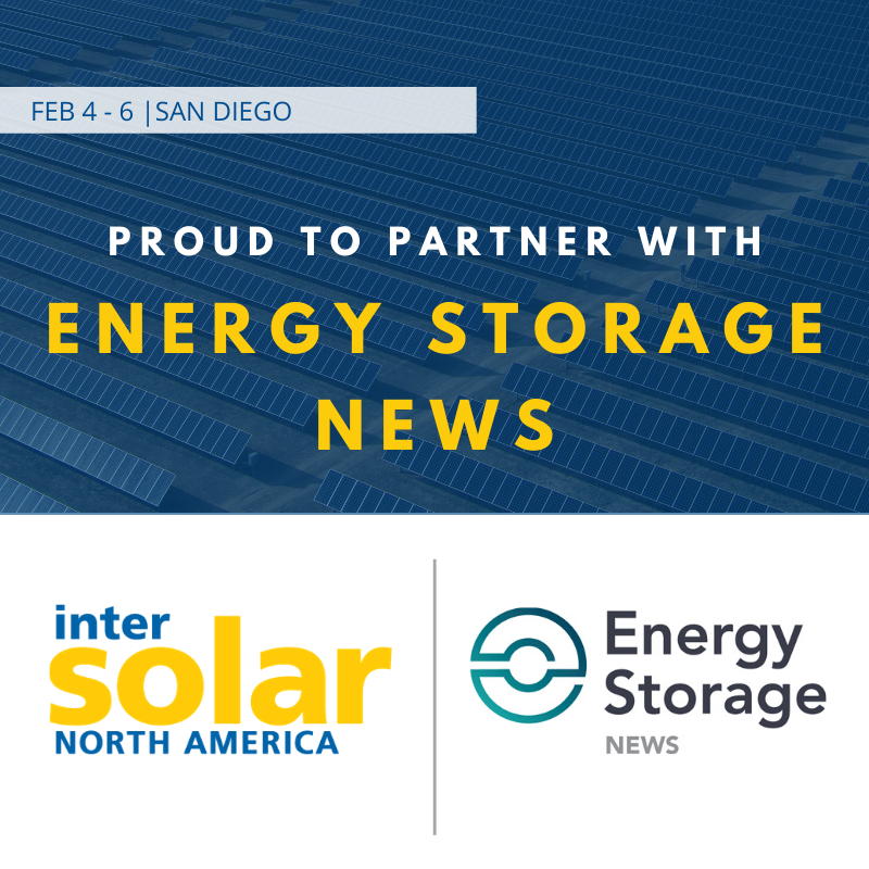 Intersolar_NA's tweet photo. We're thrilled to announce our partnership with @energystoragenw! #isna2020 https://t.co/ofz11xMR44