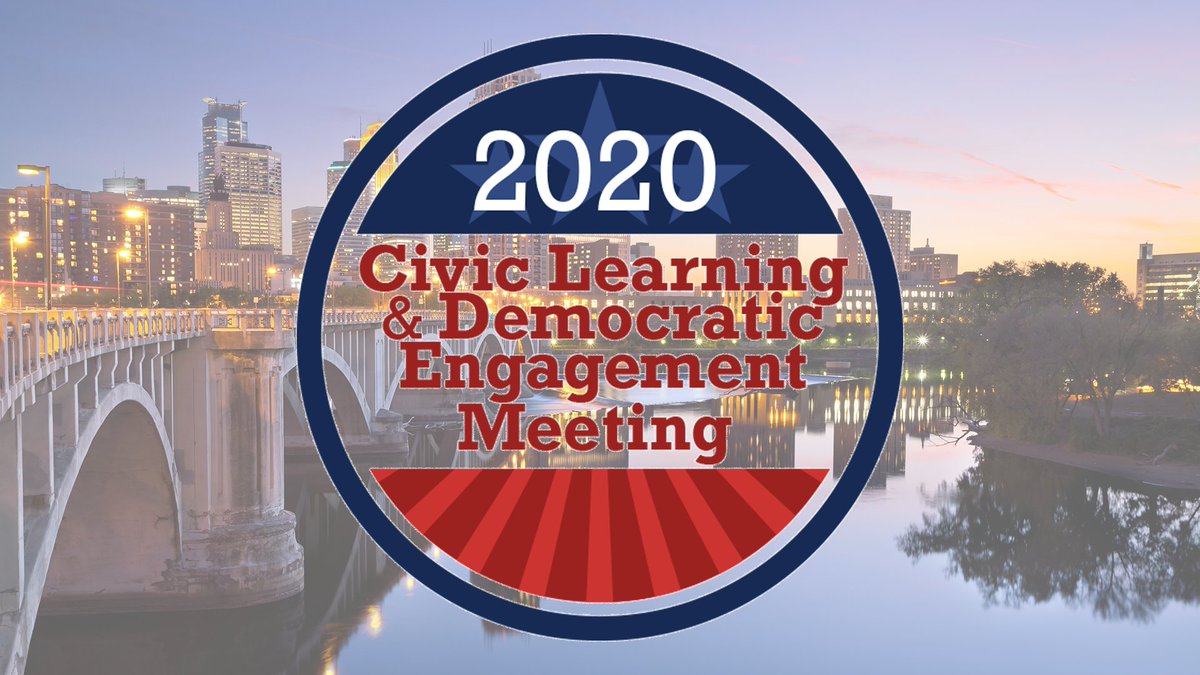Lend your voice and expertise to foster a thriving democracy and advance the civic engagement movement in higher education!

The #CLDE20 call for proposals and program reviewers closes Friday, January 31. <a href="/ADPaascu/">AASCU's American Democracy Project</a>

Apply now: naspa.org/events/civic-l…