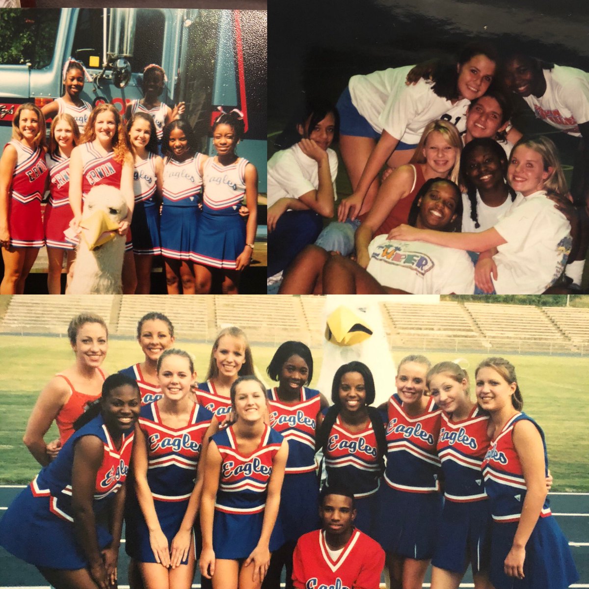 Watching #cheer on #netflix gave me #nostalgia #thegoodolddays #cantbelieve it’s been 20 years #cheercamp #alabama #bryantstadium #goeagles #erwinhighschool